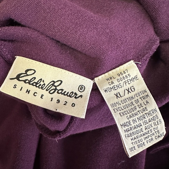 Vintage Eddie Bauer women’s cotton turtle neck size xl - Picture 2 of 4